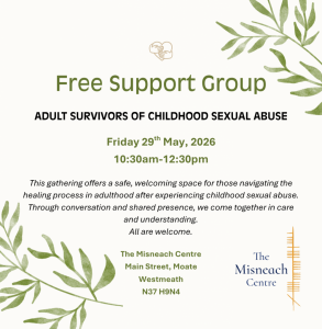 Free Support Group for Adult Survivors of CSA