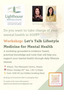 Workshop: Let's Talk Lifestyle Medicine for Mental Health.